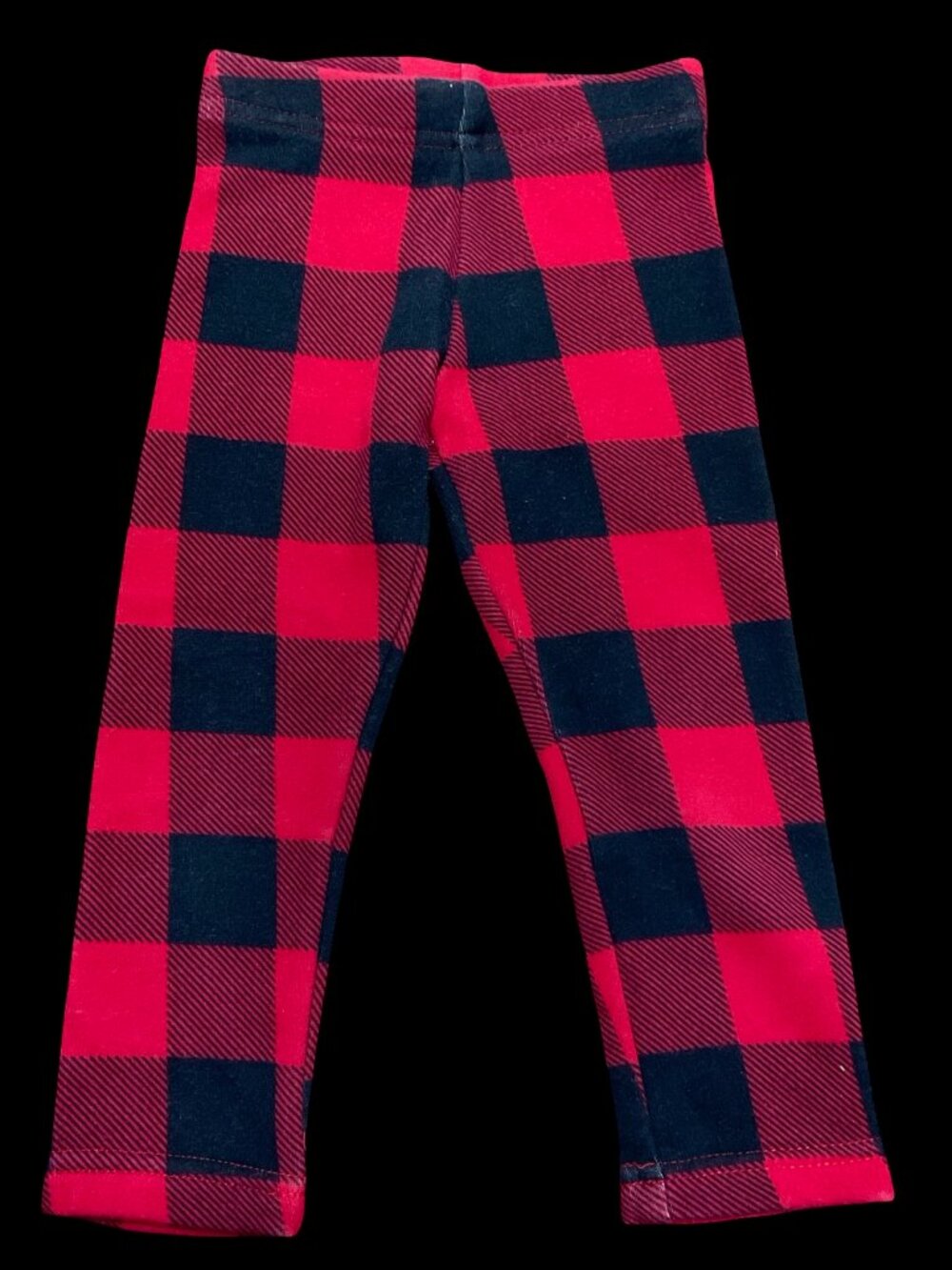 👣 5/$25 - Red/Black Buffalo Plaid Lined Leggings